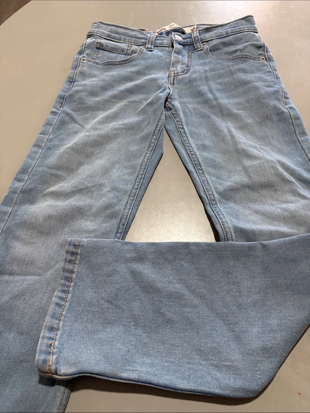 Levi's youth 514 Mid Wash Straight Jeans - Light Blue